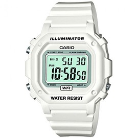 Casio Gents Illuminator White Resin Strap Watch F-108WHC-7BEF