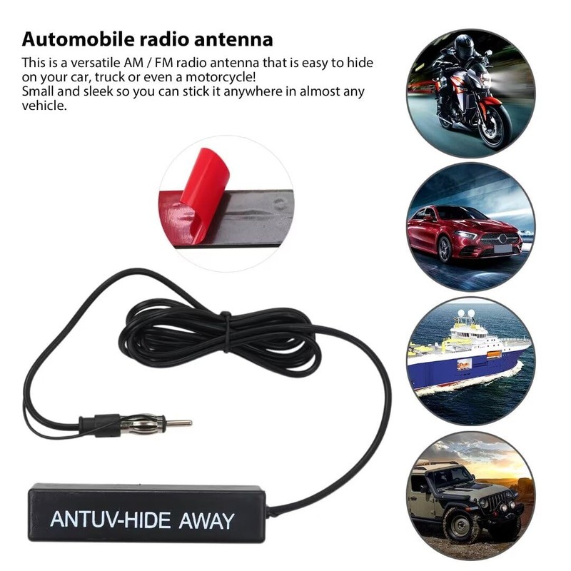 INGQI Car Antenna AM/FM Broadcast Radio Antenna 12V Waterproof Universal