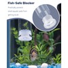 Pawfly Aquarium Fish Shrimp Feeding Dish Set Clear Glass Fish