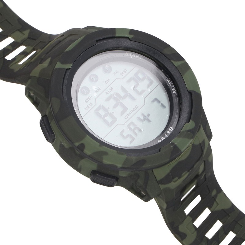 Men Digital Sports Watch 50m Waterproof Watch with LED Backlight
