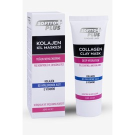 Softto+Plus Collagen Clay Mask Deep Hydration Feuchtigkeitsspendende Maske