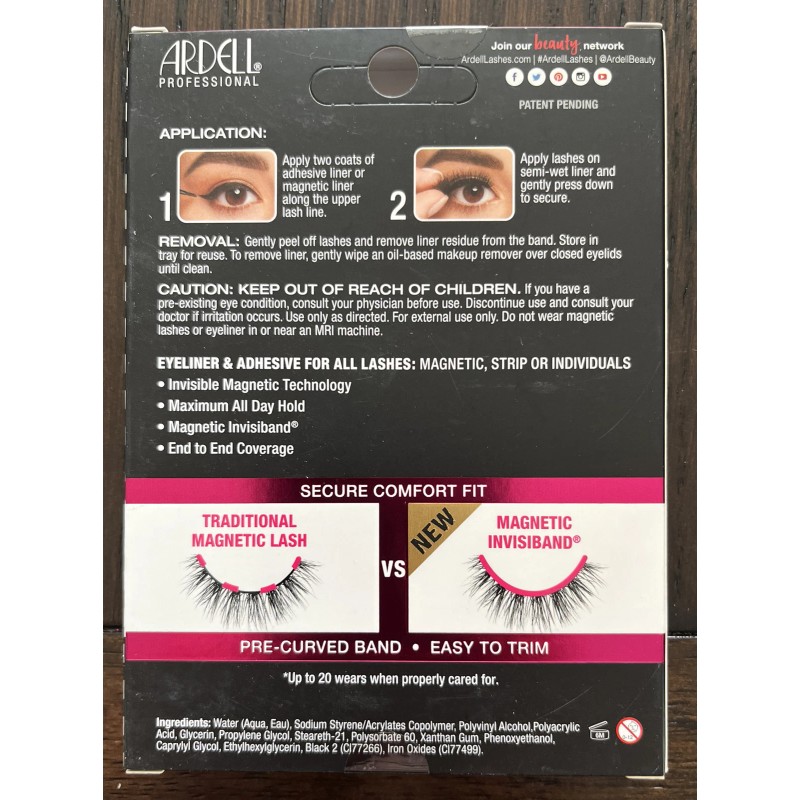 ARDELL MAGNETIC MEGAHOLD LINER & LASH - 054 2pack