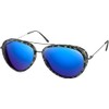 Bobster Ice Aviators, Matte Navy Gunmetal Frame, Brown High Definition