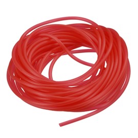 MECCANIXITY Solid Rubber Cord Tubing 16ft 2mm Dia Red Rubber Tube for DIY Craft Beading Necklaces Bracelet