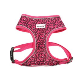 Doodlebone Originals Pattern Airmesh Dog Harness (Bright Leopard, 4)