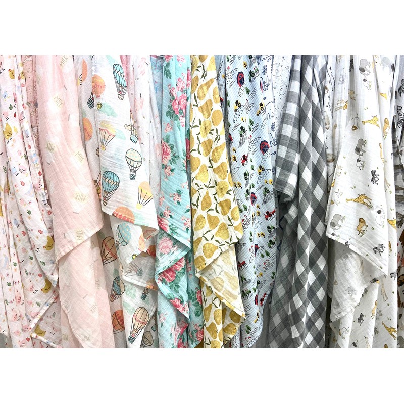 Mud Pie Farmhouse Swaddle Blanket, Multi