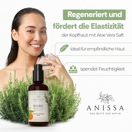 Anissa Naturkosmetik Women's Shower Gel, 200 ml, Gentle Cleansing & Care for Sensitive Skin, Natural Ingredients for Moisture & Regeneration, Fresh Fragrance