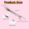 Watermelon Fork Slicer Cutter, Stainless Steel 2-in-1, Portable Watermelon Fork