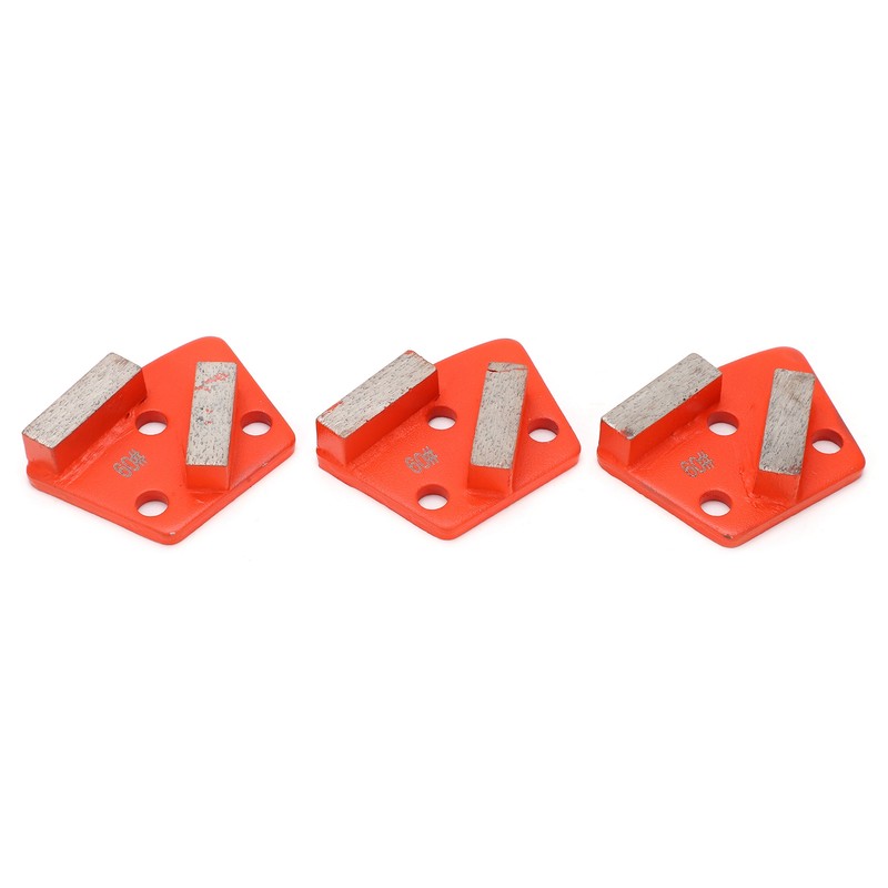 3Pcs Diamond Grinding Shoes Trapezoid Concrete Aggreesive Cutting 2 Long
