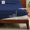 Rehan & Co Single Fitted Sheet Navy 100% Egyptian Cotton