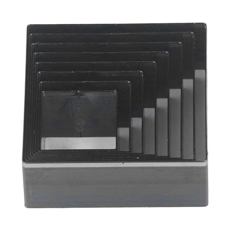 8Pcs Leather Cutting Mold Alloy Steel Square Shape Leather Punching