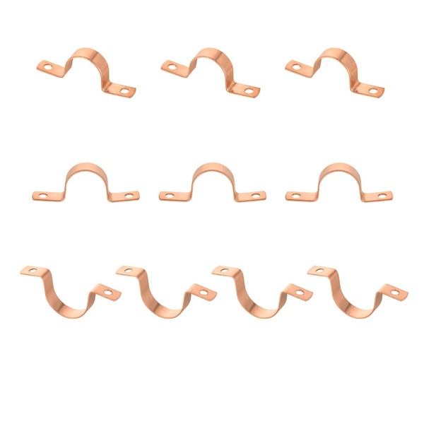 10-Pack GUOFIS 3/4Inch C x 3/4Inch C Copper Pipe Straps