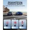 REDTIGER 4K Dash Cam Front, ADAS, Built-in WiFi GPS, Mini