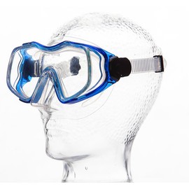 Aquatic Galeo Tauchermaske Schnorchelmaske Taucherbrille Tauchsport, Modell:Galeo/blau