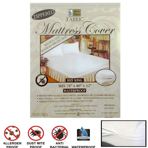 Unbranded 6 Pc King Size Waterproof Mattress Protector Zippered Anti