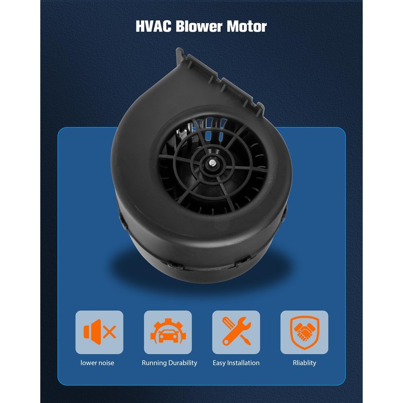 ABS plastic Heater Blower Motor w/Fan Cage ECCPP Front for