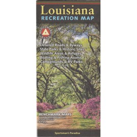 Louisiana, Sportsman's Paradise, Recreation Map, 2022 Edition (Benchmark Recreation Maps)