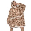 Wearable Animal Blanket Large Oversized Sherpa Comfortable Snuggie for Adults