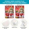 BlissYard Merry Christmas Garden Flag Dog Garden Flag Double Sided