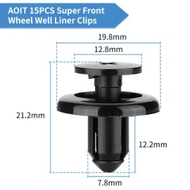 AOIT 15 Pcs Super Front Wheel Well Liner Clips Fender Liners Clips Fits for Subaru Outback, Replacement for The Part# 90913-0067