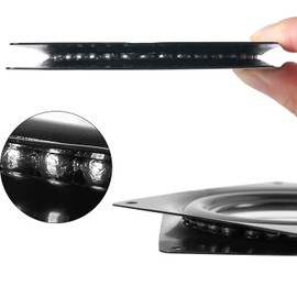 2 Pack 3" Lazy Susan Turntable 200-lb Steel Ball Bearing Rotating Tray Strong Sturdy Table Cabinet Low Profile for 360˚ Chair and Door, Kitchen, Craft Project, Makeup Holder, Monitor(Black)