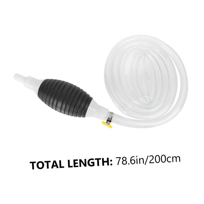 ULTECHNOVO 1Set Portable Car Fuel Transfer Siphon Pump Manual Hand