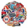 52PCS, Vintage Hotel Label Stickers, Waterproof Retro Travel Decals