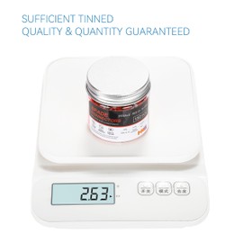 HKS 150PCS Red Female Vinyl Insulated Spade Connectors, 22-16 AWG (0.3-1.5 mm²) Quick Disconnect Terminals, 2.8 mm (0.11") PVC-Sleeved Tinned Brass Wire Connectors Kit