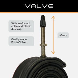 PAIR 24" Baldwins Cycle/Bike Inner Tubes 24" x 1.0 Presta/French Type Valves & BALDY'S TYRE LEVERS (Pack of 2)