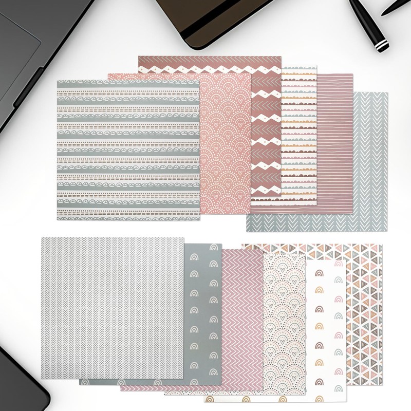 24 Sheets Scrapbook Paper, 30.5 X 30.5 cm, Decoupage Paper