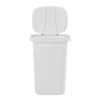 Rubbermaid Spring Top Lid Trash Can, 13-Gallon, White Plastic Wastebasket/Garbage