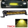 1ROWY7INCH 7inch 60W LED Work Light Bar Flood Spot Beam