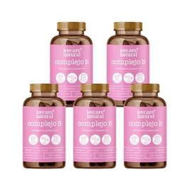 JOYCARE NATURAL Pack de 5 Complejo B Suplemento Alimenticio Biotina Granda en Cápsula Vitamina B12 Ingredientes Naturales Vegano | Presentación Pack d