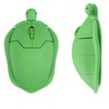 Wireless Mouse Cute Animal Green Turtle Shape Silent Click Ergonomic