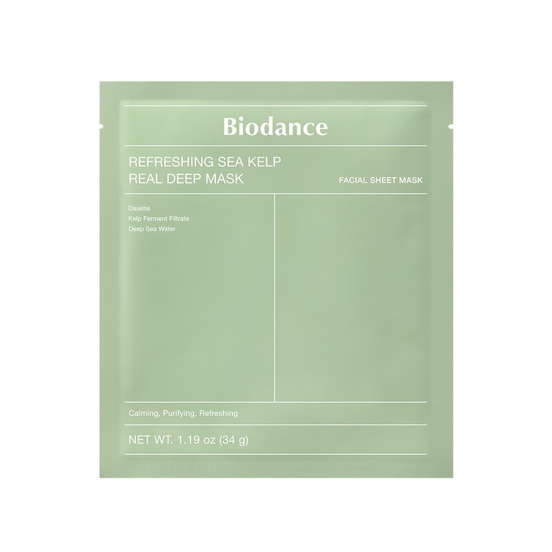 BIODANCE Real Deep Mask Sheet 1ea (Bio-Collagen/Refreshing Sea Kelp/Vita Niacinamide/Hydro