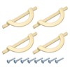 sourcing map 4 Pcs 3.78 Inch Kitchen Cabinet Handles, Half