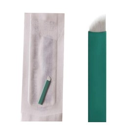 S12 Microblading Blades 316 Stainless Steel Finest 0.18mm Permanent Makeup Eyebrow Microblades Needles 12 Pins 30PCS