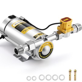 Moonshan Water Pressure Booster Pump 180W Automatic Home Water Pump with Water Flow Switch for Household Shower Kitchen Bathroom Irrigation