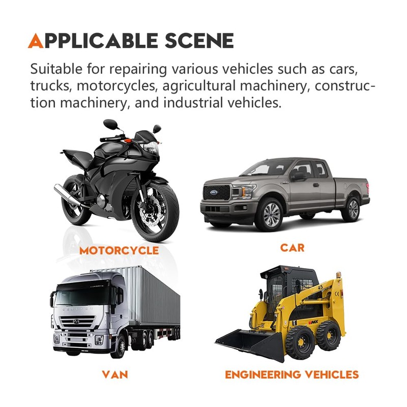 FIVCLOK 4PCS Fuel Line and Water Hose Clamp Set -