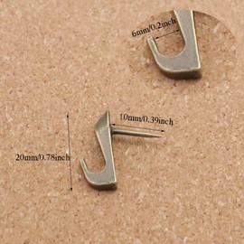 Hdtyyln Push Pin Picture Hooks, Hdtyyln 20Pcs Zinc Alloys Push Pin That Do Not Need Accessories Push Pin Hanger
