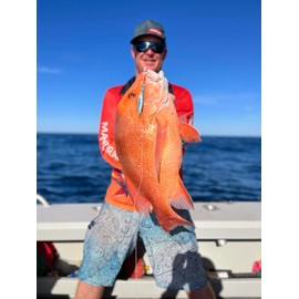 90g Proto-J Orange Glow Fishing Lures for Freshwater and Saltwater Fish. Proto-J.