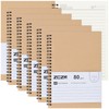 ZCZN A5 Lined Notebook, 6 Pack Spiral Notebook for School,