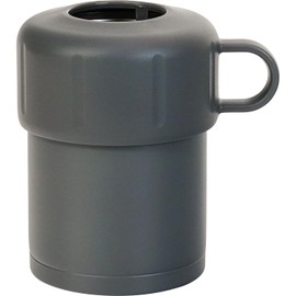 Wahei Freiz Fortec RH-1728 Thermal and Cold Water Bottle Holder, Small, For 6.7 - 11.8 fl oz (220 - 350 ml), Dark Gray, Warm & Cold Stainless Steel, Vacuum Insulated