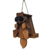Saving Shepherd RUSTIC RACOON BIRD FEEDER - Amish Handmade Mushroom