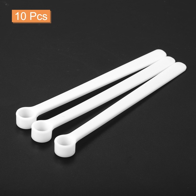 uxcell 10Pcs Teaspoon Micro Scoops 250 Milligram Mini Powder Scoops
