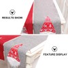 TOYANDONA Christmas Table Runner Santa Gnome Table Runner Christmas Table