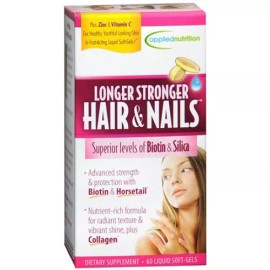Applied Nutrition Longer, Stronger Hair and Nails, 60-Count @ LOW PRICE $