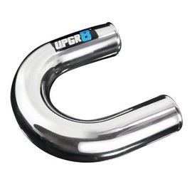 Upgr8 Universal Outside Diameter Polished Aluminum Pipe (3.0"(76MM), 180 Degree)