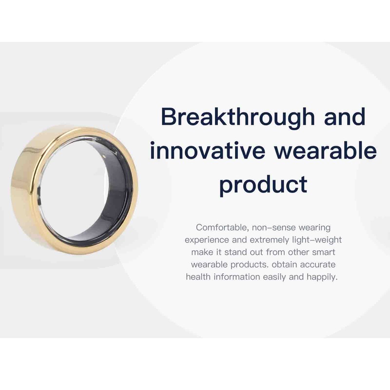 Smart Ring Health Tracker Sports Tracking Sleep Monitoring IP68 Waterproof