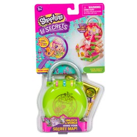 Shopkins Lil' Secrets Playset - Collectable Mini Playset with Secret with Shoppie and Shopkin Toy Inside - Cutie Fruity Smoothies